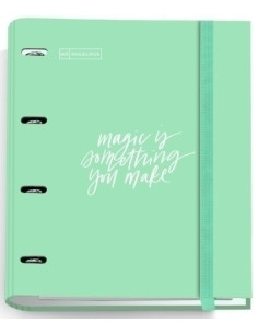 CARPEBLOC MIQUELRIUS MESSAGES CARTON FORRADO A4 4 anMIXTAS 35mm con REC100 hj 90 gr VERDE SAL