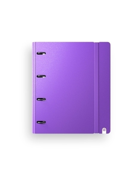 CARPEBLOC CARCHIVO FOAM STYLE PP A4 4 anMIXTAS 35mm con REC 120 hj CUADRIC4x4 VIOLETA
