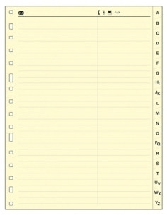 INDICE MULTIFIN CARTULINA ALFABETICO ALFA 3005 F 20 pestañas 16 taladros