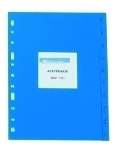 INDICE IBERPLAS PVC ALFABETICO 4 20 pestañas 11 taladros