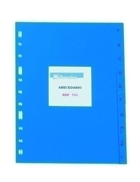 INDICE IBERPLAS PVC ALFABETICO 4 20 pestañas 11 taladros