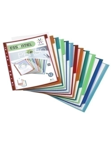 SEPARADORES VIQUEL PP A4 12 PESTAÑAS PERSONALIZABLES