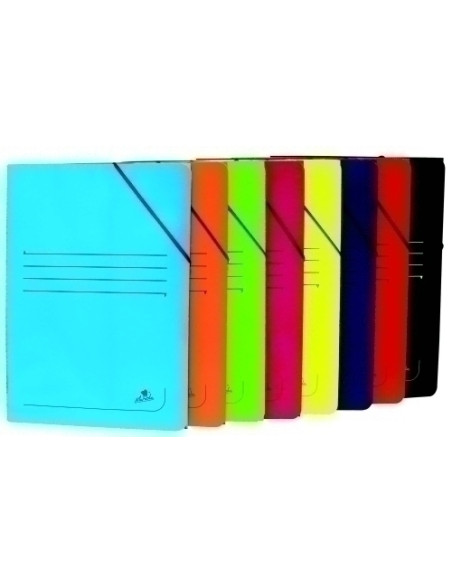 CARPETA de GOMAS y SOLAPAS CARTON PLASTIF F AMARILLO