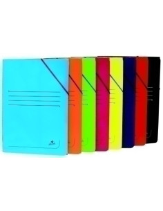 CARPETA de GOMAS y SOLAPAS CARTON PLASTIF F VERDE