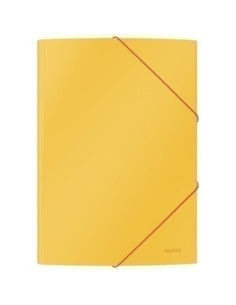 CARPETA de GOMAS y SOLAPAS LEITZ COSY CARTON A4 AMARILLO