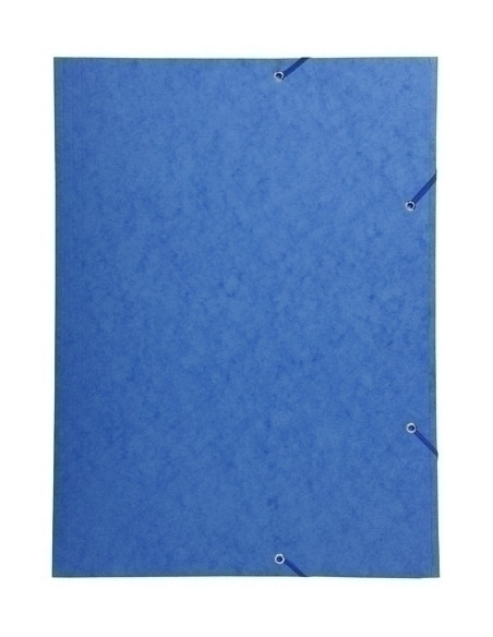CARPETA de GOMAS y SOLAPAS EXACOMPTA CARTON A3 AZUL