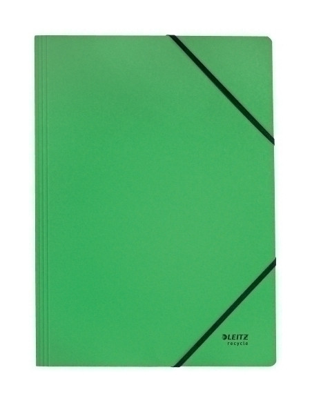 CARPETA de GOMAS sin solapas LEITZ RECYCLE CARTON A4 VERDE