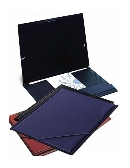 CARPETA de GOMAS y BOLSA IBERPLAS PVC F AZUL