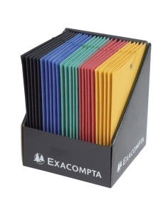 CARPETA de GOMAS y SOLAPAS EXACOMPTA SCOTTEN CARTON POCKET 12x16 SURTIDO 5 col