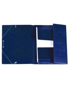 CARPETA de GOMAS y SOLAPAS IBERPLAS PVC 4 AZUL