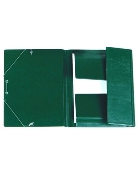 CARPETA de GOMAS y SOLAPAS IBERPLAS PVC 4 VERDE