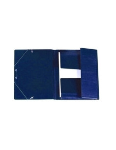 CARPETA de GOMAS y SOLAPAS IBERPLAS PVC F  AZUL