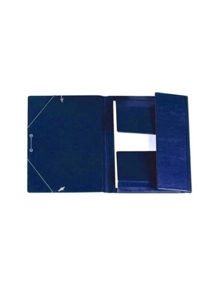 CARPETA de GOMAS y SOLAPAS IBERPLAS PVC F  AZUL