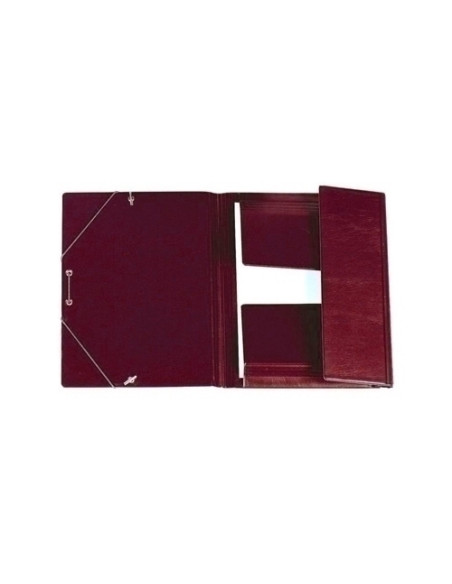 CARPETA de GOMAS y SOLAPAS IBERPLAS PVC F  BURDEOS