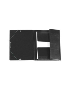 CARPETA de GOMAS y SOLAPAS IBERPLAS PVC F  NEGRO