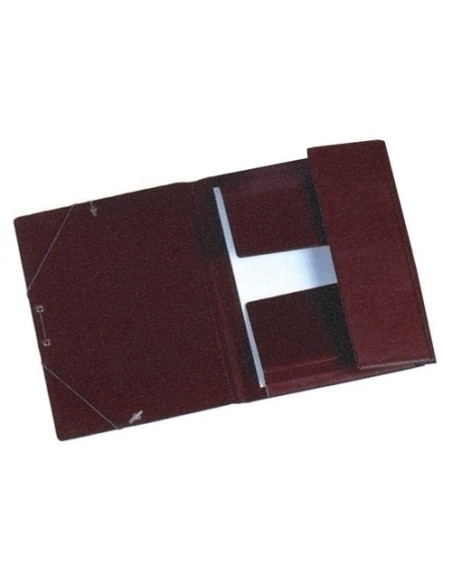 CARPETA de GOMAS y SOLAPAS IBERPLAS PVC F PROLONG BURDEOS