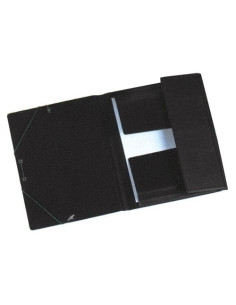 CARPETA de GOMAS y SOLAPAS IBERPLAS PVC F PROLONG NEGRO