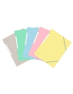 CARPETA de GOMAS y SOLAPAS OXFORD CARTON TOP FILE A4 PACK de 10 COLPASTEL SUR5