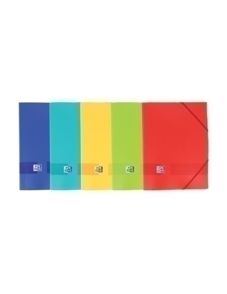 CARPETA de GOMAS y SOLAPAS OXFORD LIVE&GO PP A4 SURTIDO 5 col VIVOS