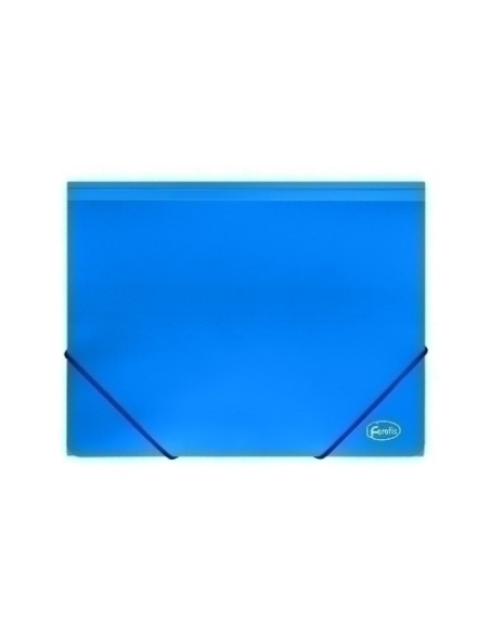 CARPETA de GOMAS y SOLAPAS FOROFIS PP A4 AZUL
