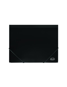 CARPETA de GOMAS y SOLAPAS FOROFIS PP A4 NEGRO