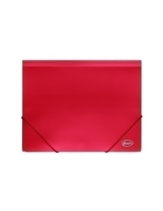 CARPETA de GOMAS y SOLAPAS FOROFIS PP A4 ROJO