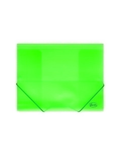 CARPETA de GOMAS y SOLAPAS FOROFIS PP A4 TRASLUCIDO VERDE