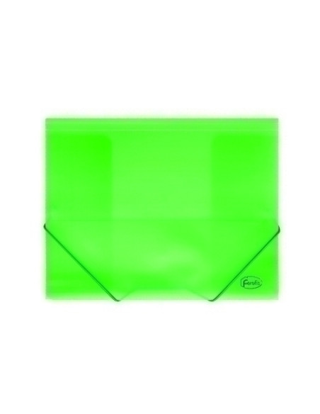 CARPETA de GOMAS y SOLAPAS FOROFIS PP A4 TRASLUCIDO VERDE