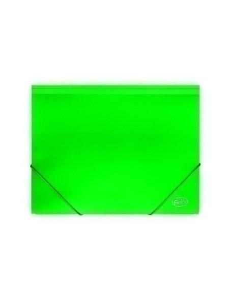 CARPETA de GOMAS y SOLAPAS FOROFIS PP A4 VERDE