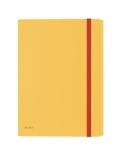 CARPETA de GOMAS y SOLAPAS LEITZ COSY PP A4 AMARILLO