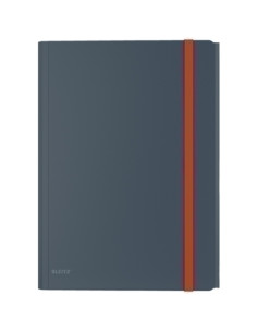 CARPETA de GOMAS y SOLAPAS LEITZ COSY PP A4 GRIS
