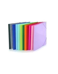 CARPETA de GOMAS y SOLAPAS OFFICE BOX PP TRANS A4 COLORLINE