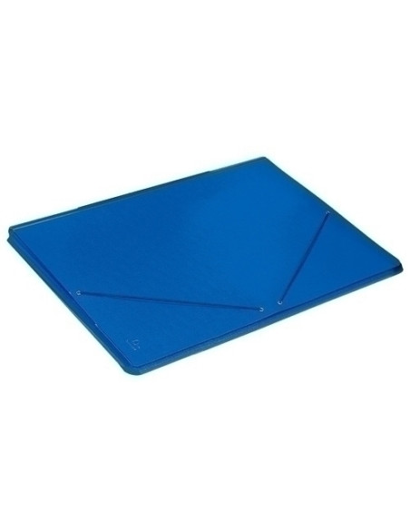 CARPETA de DIBUJO CARCHIVO CARTON PINTADO GOMAS y SOLAPAS A3 AZUL