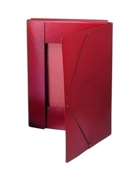 CARPETA de DIBUJO CARCHIVO CARTON PINTADO GOMAS y SOLAPAS A3 CUERO