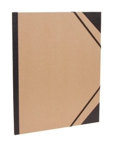 CARPETA de DIBUJO CLAIREFONTAINE CARTON CGOMAS A3 KRAFT MARRON VERJURADO