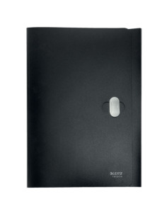 CARPETA de GOMAS y SOLAPAS LEITZ RECYCLE PP A4 NEGRO