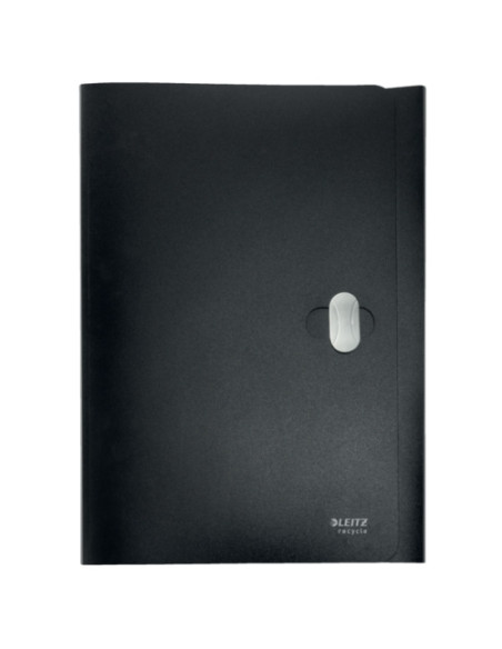 CARPETA de GOMAS y SOLAPAS LEITZ RECYCLE PP A4 NEGRO