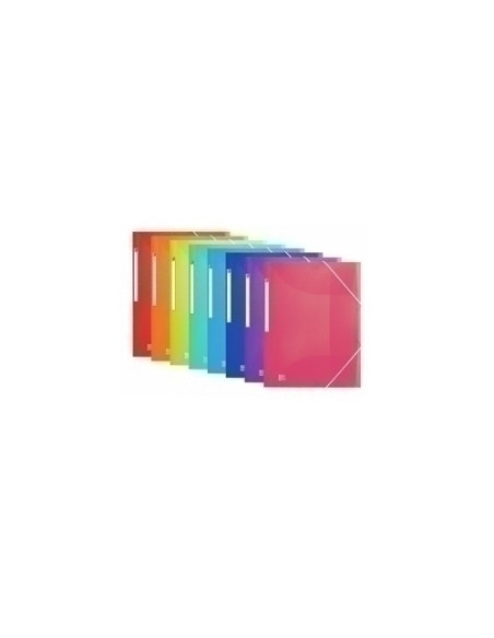 CARPETA de GOMAS y SOLAPAS OXFORD URBAN PP TRANSLUCIDO A3 con ETIQUETA SURTIDO 8 colores