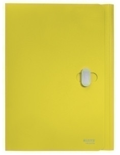 CARPETA LEITZ RECYCLE 3 SOLAPAS PP CIERRE GIRATORIO A4 AMARILLO