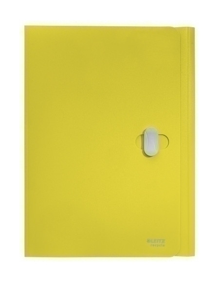 CARPETA LEITZ RECYCLE 3 SOLAPAS PP CIERRE GIRATORIO A4 AMARILLO