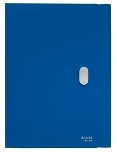 CARPETA LEITZ RECYCLE 3 SOLAPAS PP CIERRE GIRATORIO A4 AZUL
