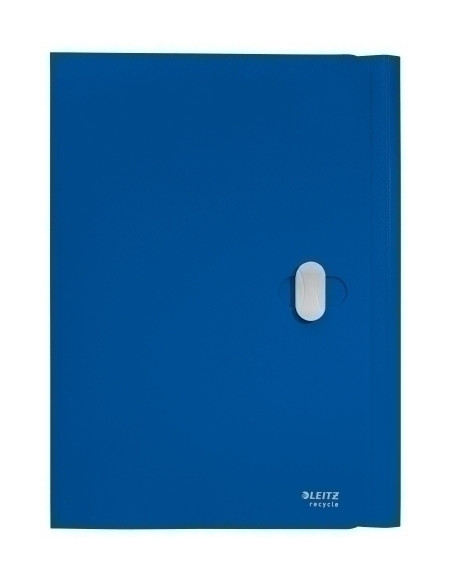 CARPETA LEITZ RECYCLE 3 SOLAPAS PP CIERRE GIRATORIO A4 AZUL