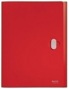 CARPETA de PROYECTOS LEITZ RECYCLE PP A4 CIERRE GIRATORIO 38mm ROJO