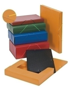 CARPETA de PROYECTOS CARCHIVO CARTON PINTADO A4 GOMAS  2 cm NEGRO