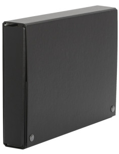 CARPETA de PROYECTOS PARDO CARTON FORRADO PVC A4 BROCHES  7 cm NEGRO