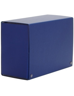CARPETA de PROYECTOS PARDO CARTON FORRADO PVC A4 BROCHES 12 cm AZUL