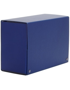 CARPETA de PROYECTOS PARDO CARTON FORRADO PVC A4 BROCHES 15 cm AZUL