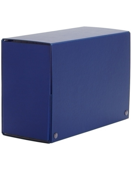CARPETA de PROYECTOS PARDO CARTON FORRADO PVC A4 BROCHES 15 cm AZUL
