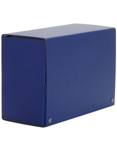 CARPETA de PROYECTOS PARDO CARTON FORRADO PVC A4 BROCHES 20 cm AZUL