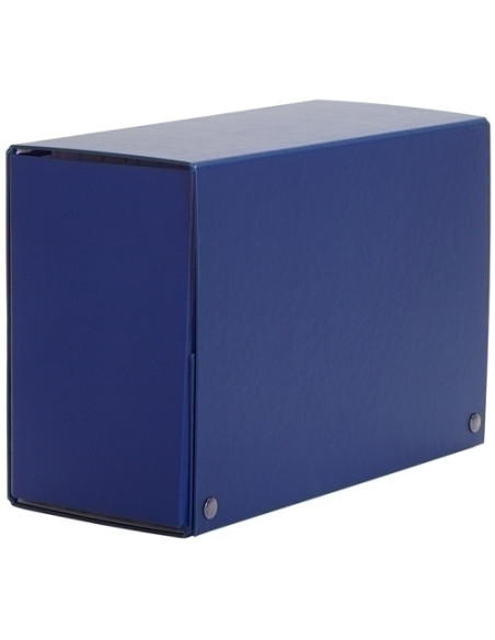 CARPETA de PROYECTOS PARDO CARTON FORRADO PVC A4 BROCHES 20 cm AZUL